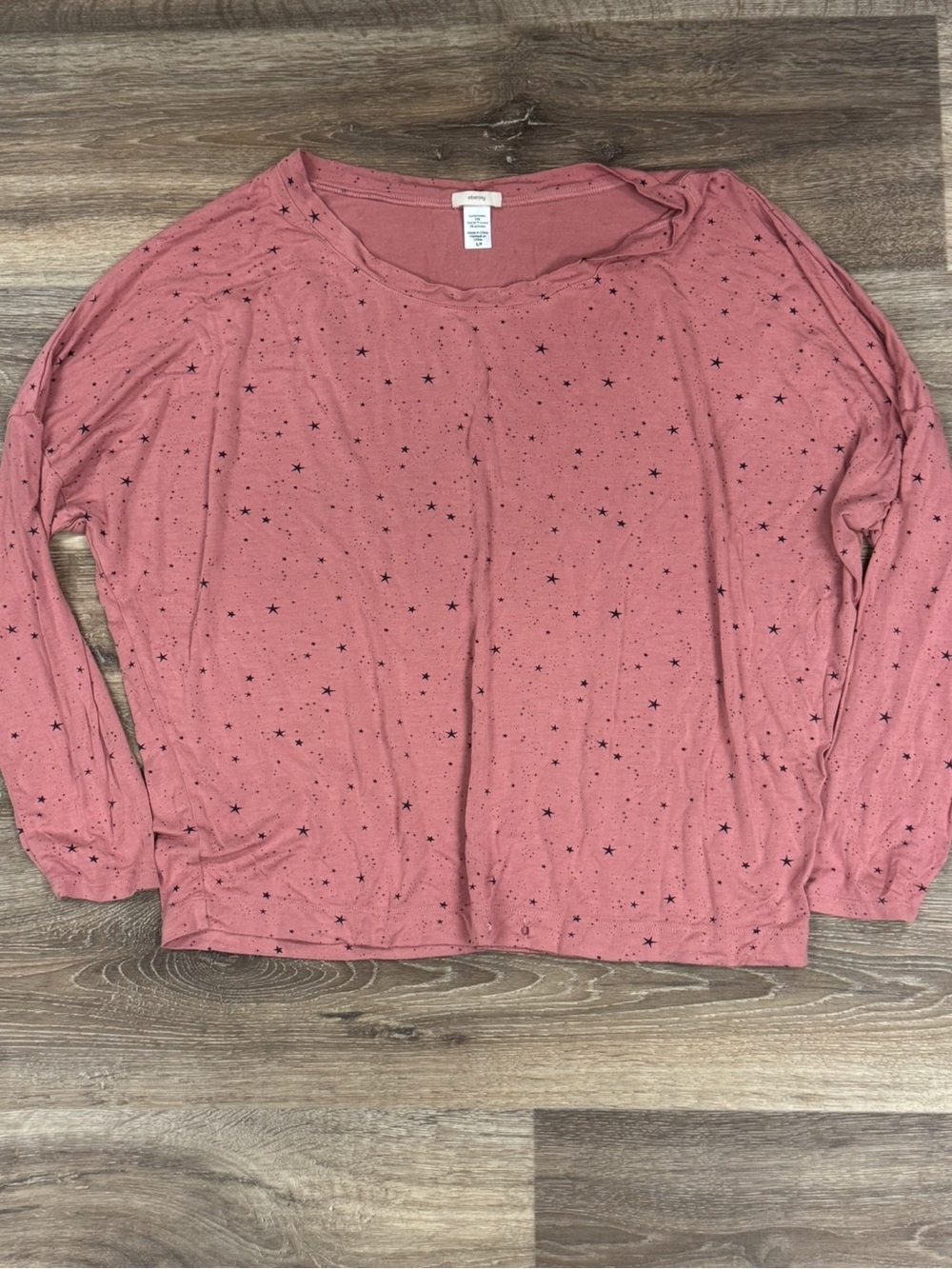 Eberjey Star Long Sleeve Pajama Top Women’s Small